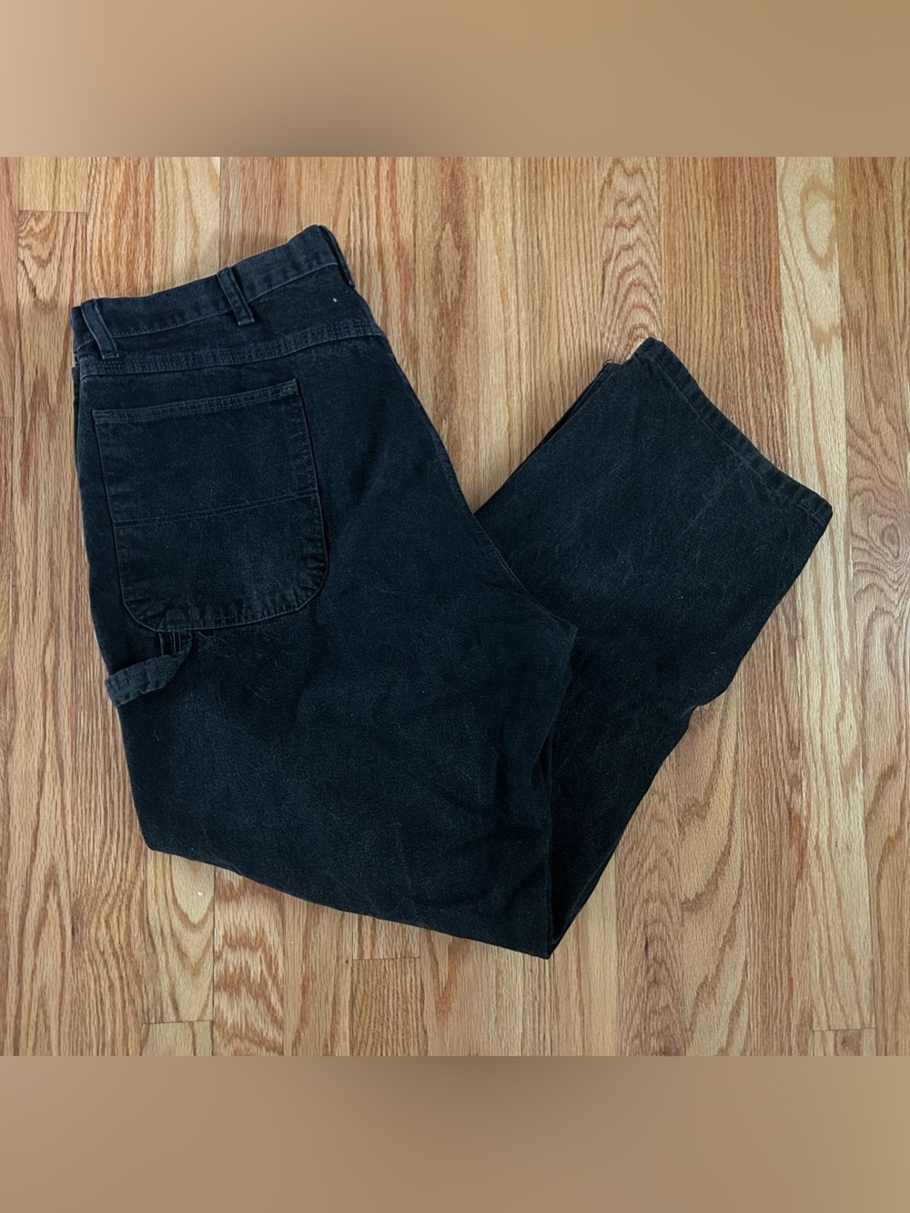 Wrangler Black Jeans with White Contrast Stitching
